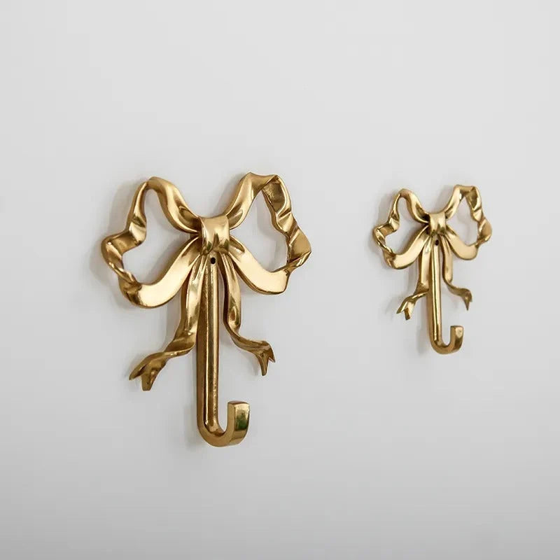 Key Wall Hook | Brass Hairpin & Ceramic Accent