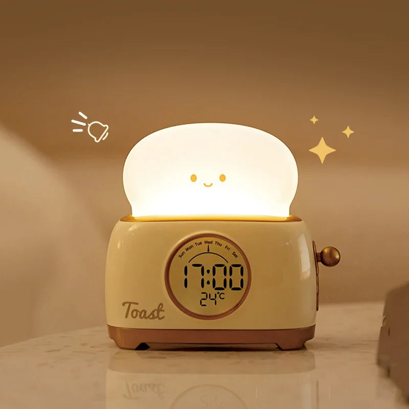 Kids Alarm Clock | LED Night Light & Temperature Display