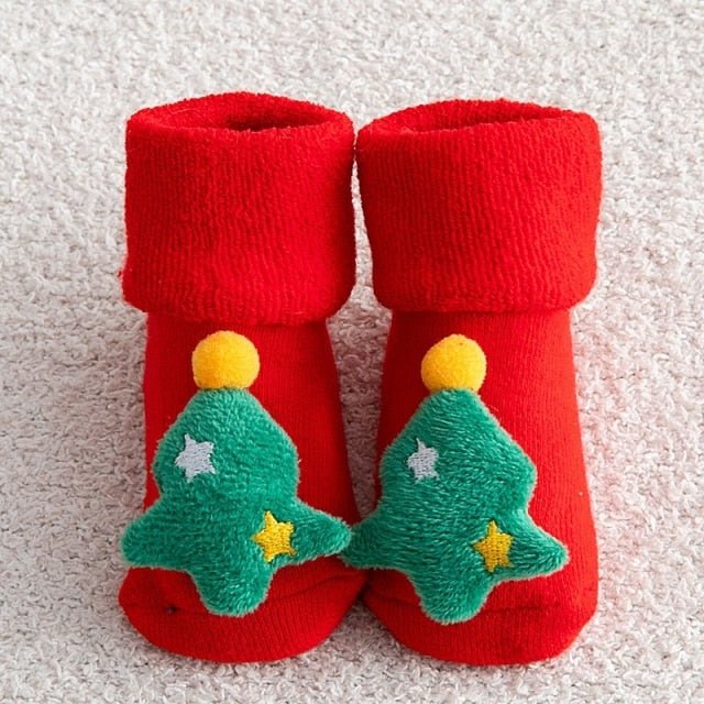 Kids Christmas Socks | Soft Cotton-Blend & Festive Motifs | Ages 2–10