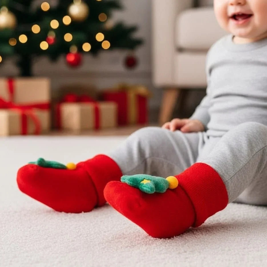 Kids Christmas Socks | Soft Cotton-Blend & Festive Motifs | Ages 2–10