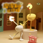 Kids Desk Lamp | Chicken-Shaped Flexible Neck & USB Rechargeable