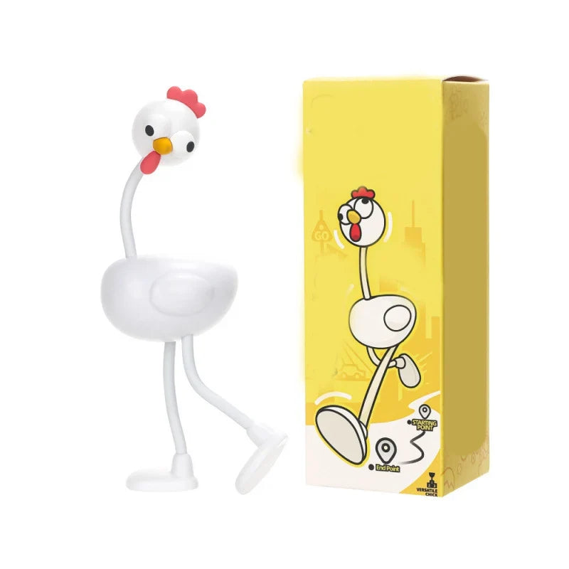 Kids Desk Lamp | Chicken-Shaped Flexible Neck & USB Rechargeable