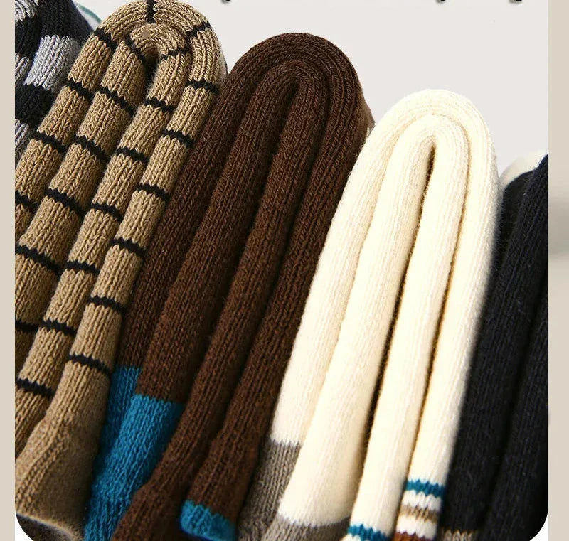 Kids Wool Socks | Wool Blend & Soft Lining | 5 Pairs