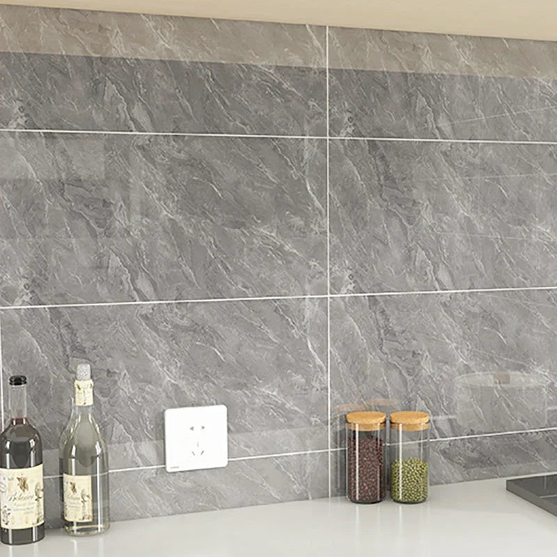 Kitchen Backsplash Tile | Peel-And-Stick Glossy Vinyl & Removable | 30 x 30 cm