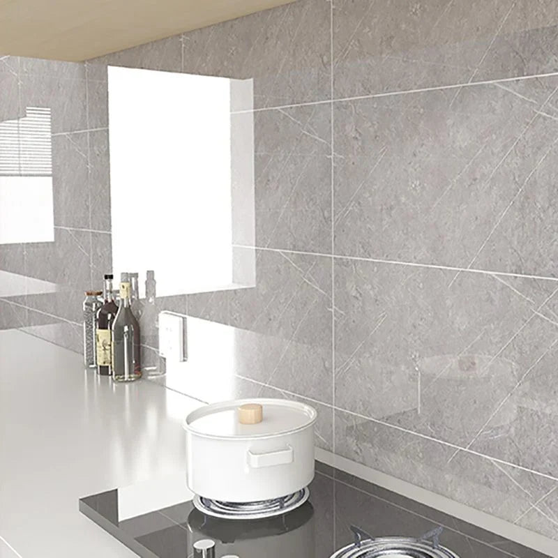 Kitchen Backsplash Tile | Peel-And-Stick Glossy Vinyl & Removable | 30 x 30 cm