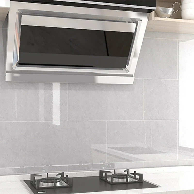 Kitchen Backsplash Tile | Peel-And-Stick Glossy Vinyl & Removable | 30 x 30 cm