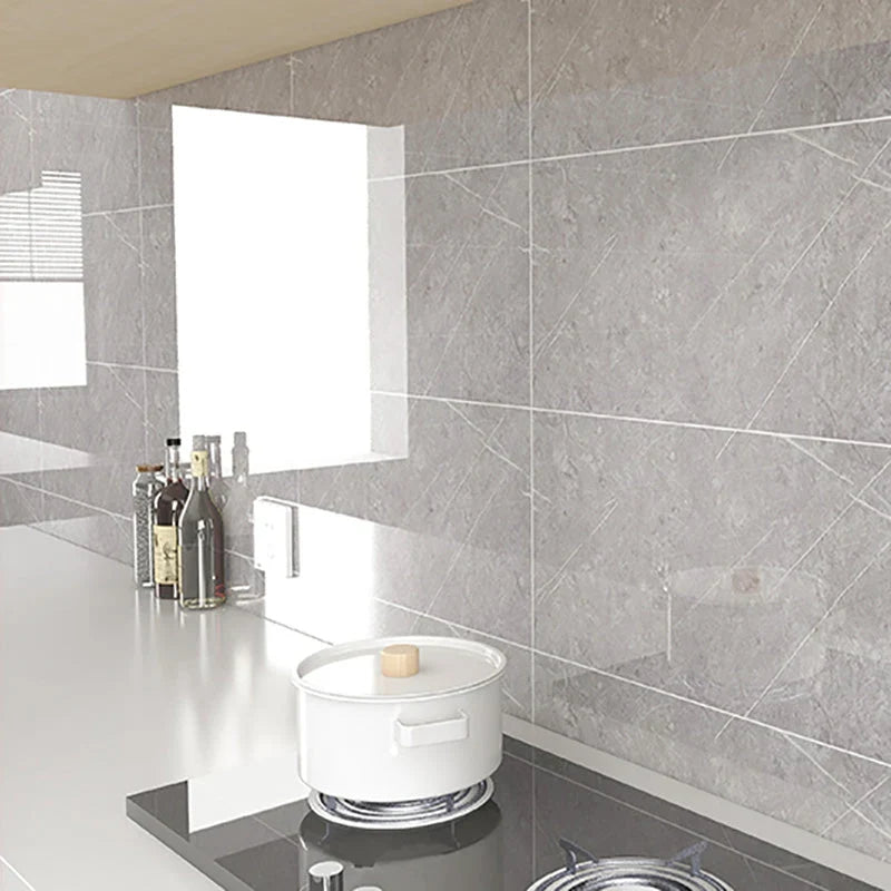 Kitchen Backsplash Tile | Peel-And-Stick Glossy Vinyl & Removable | 30 x 30 cm