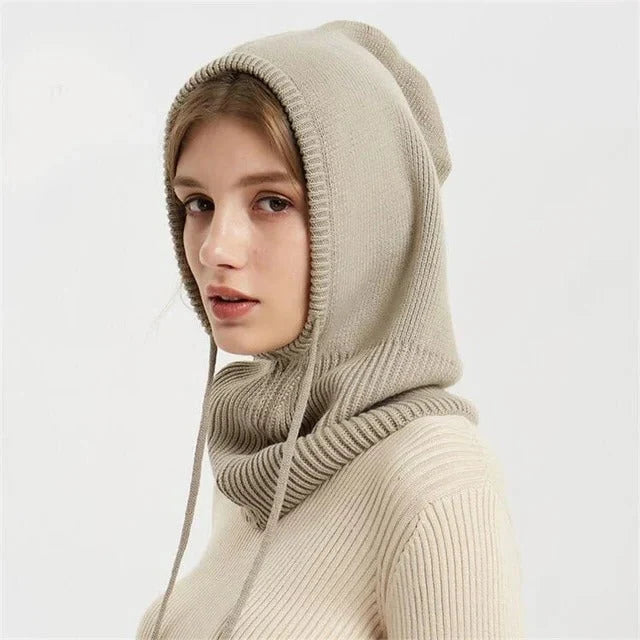 Knitted Hat | Lightweight Cashmere-Blend & Adjustable Drawstring