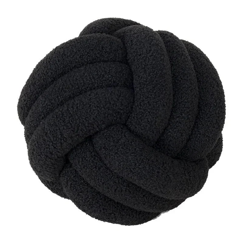 Knotted Ball Cushion | Hand-Knotted 100% Wool | 22/28/35 cm