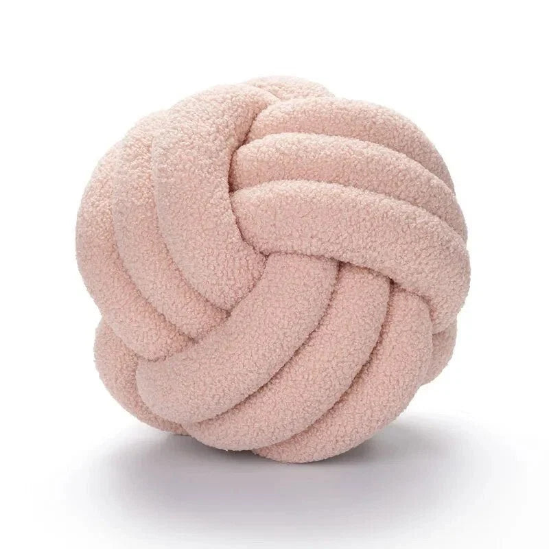 Knotted Ball Cushion | Hand-Knotted 100% Wool | 22/28/35 cm