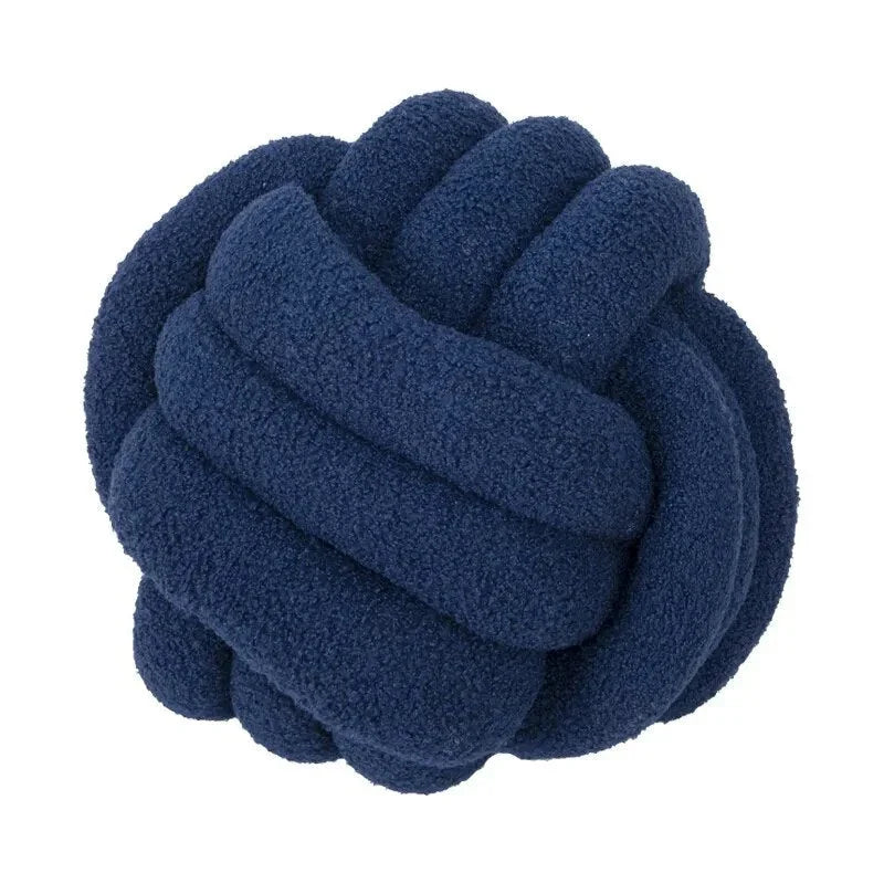 Knotted Ball Cushion | Hand-Knotted 100% Wool | 22/28/35 cm