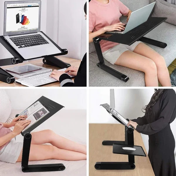 Laptop Stand | 360° Adjustable Lightweight & Perforated Aluminum | Fits Up To 21 Inches