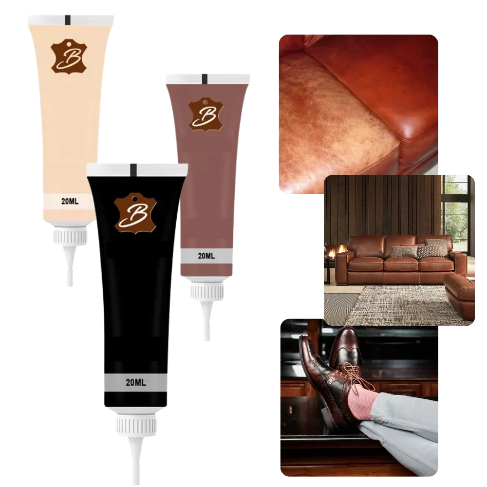 Leather Repair Gel | Glossy Protective & Long-Lasting | For Furniture, Shoes & Car Upholstery