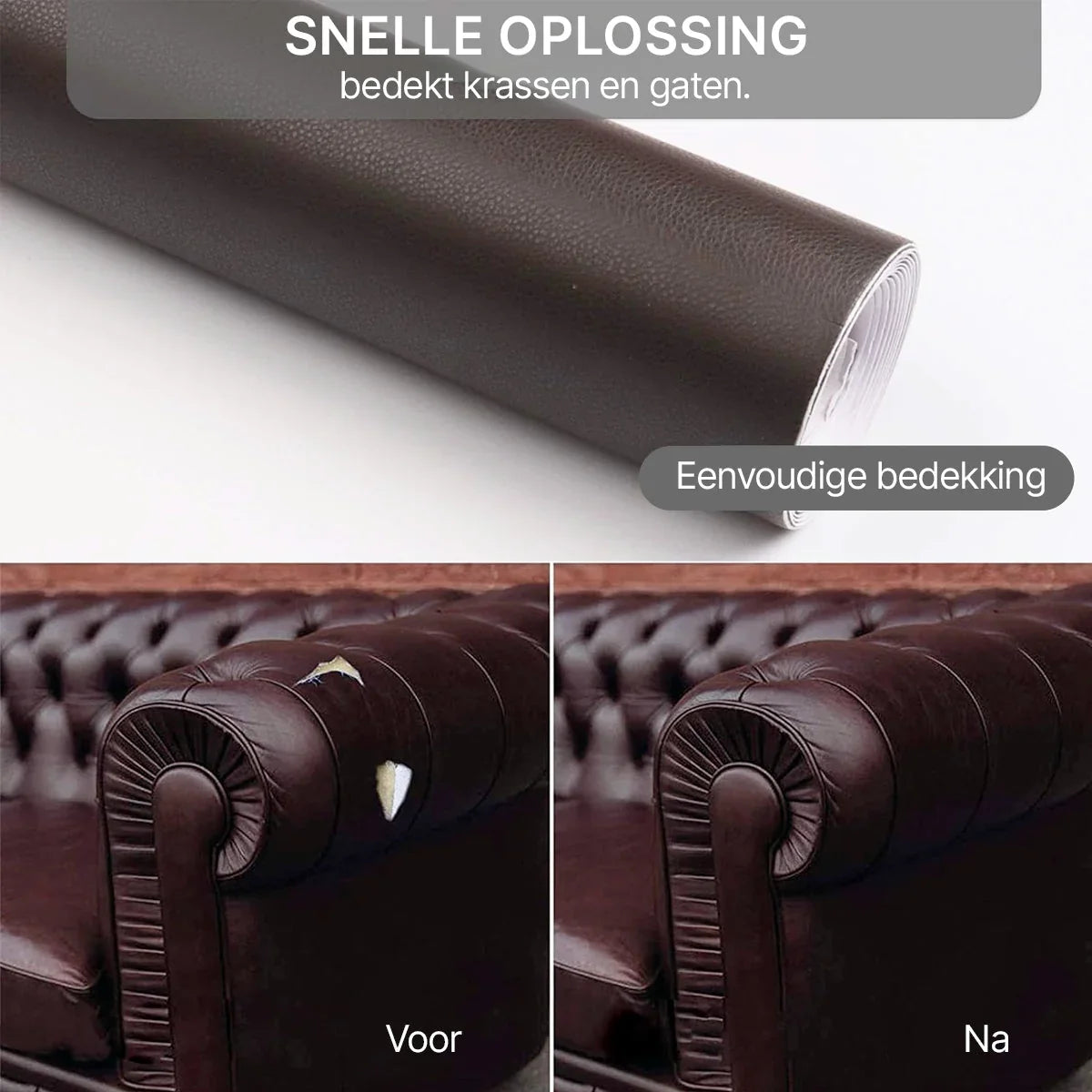 Leather Repair Patch | Self-Adhesive & Waterproof PU | 50 x 137 cm
