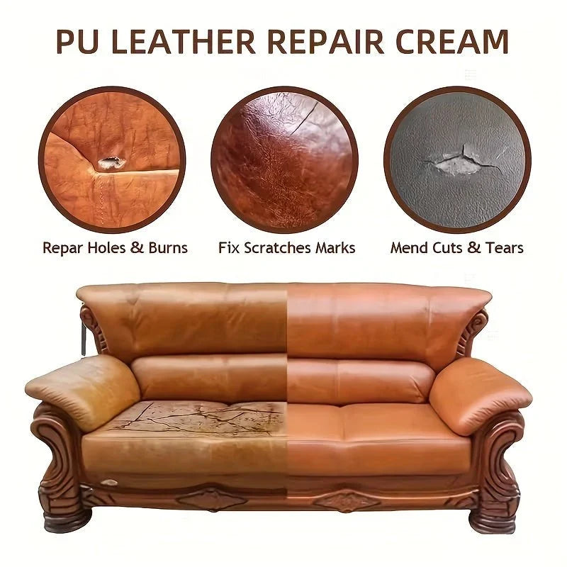 Leather & Vinyl Repair Kit | DIY & Easy Application | For Furniture & Car Seats