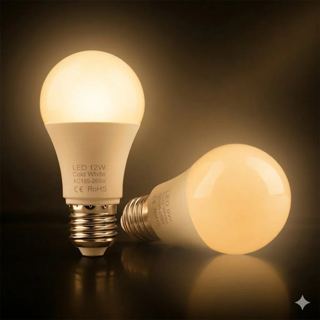 LED Bulb | Warm White Energy-Efficient Flicker-Free | E27 Base