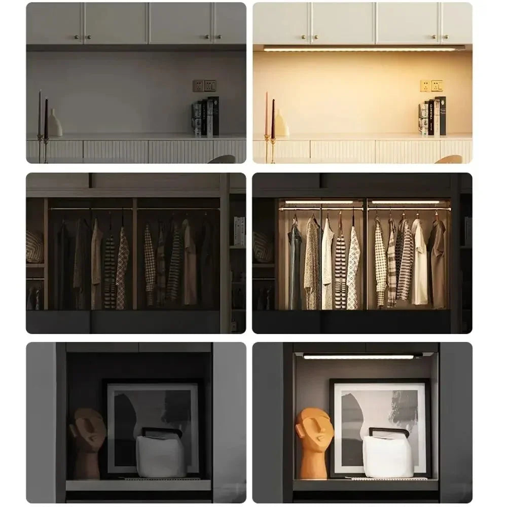 LED Cabinet Light | USB Rechargeable Motion Sensor & Dimmable