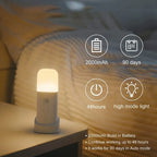 LED Night Light | Motion Sensor & Dimmable | USB Rechargeable 2000mAh