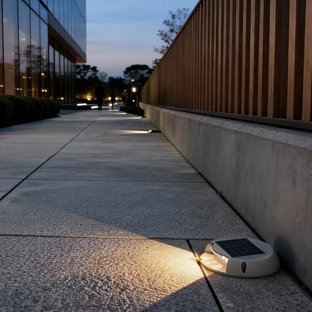 LED Step & Deck Light | Solar-Powered Flush-Mount & IP65