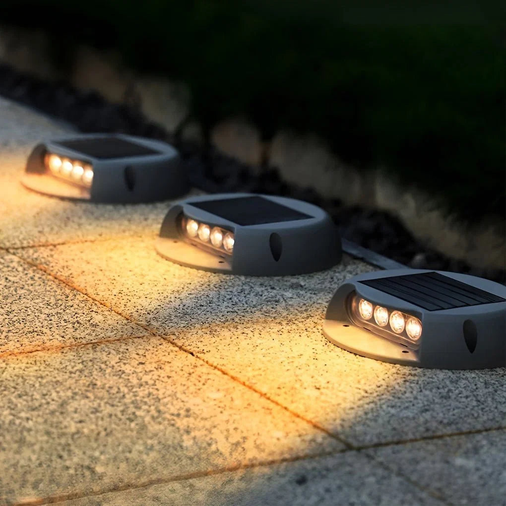 LED Step & Deck Light | Solar-Powered Flush-Mount & IP65