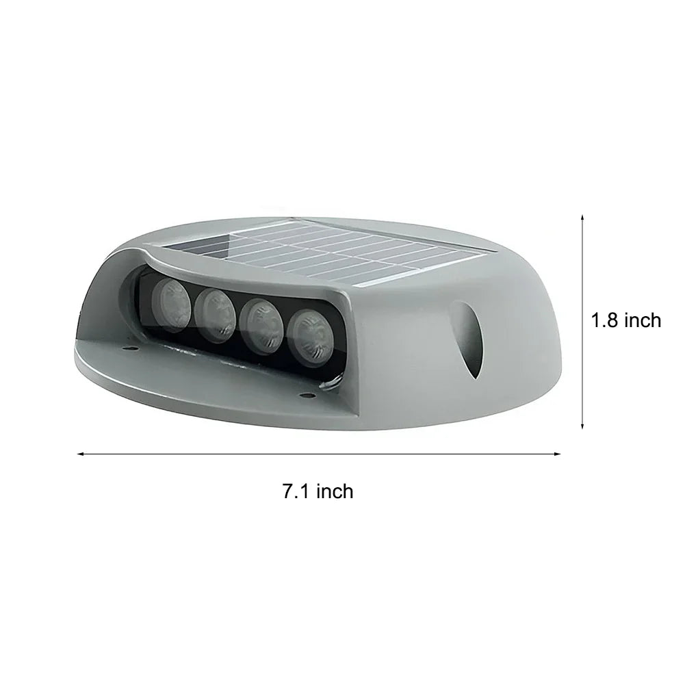 LED Step & Deck Light | Solar-Powered Flush-Mount & IP65
