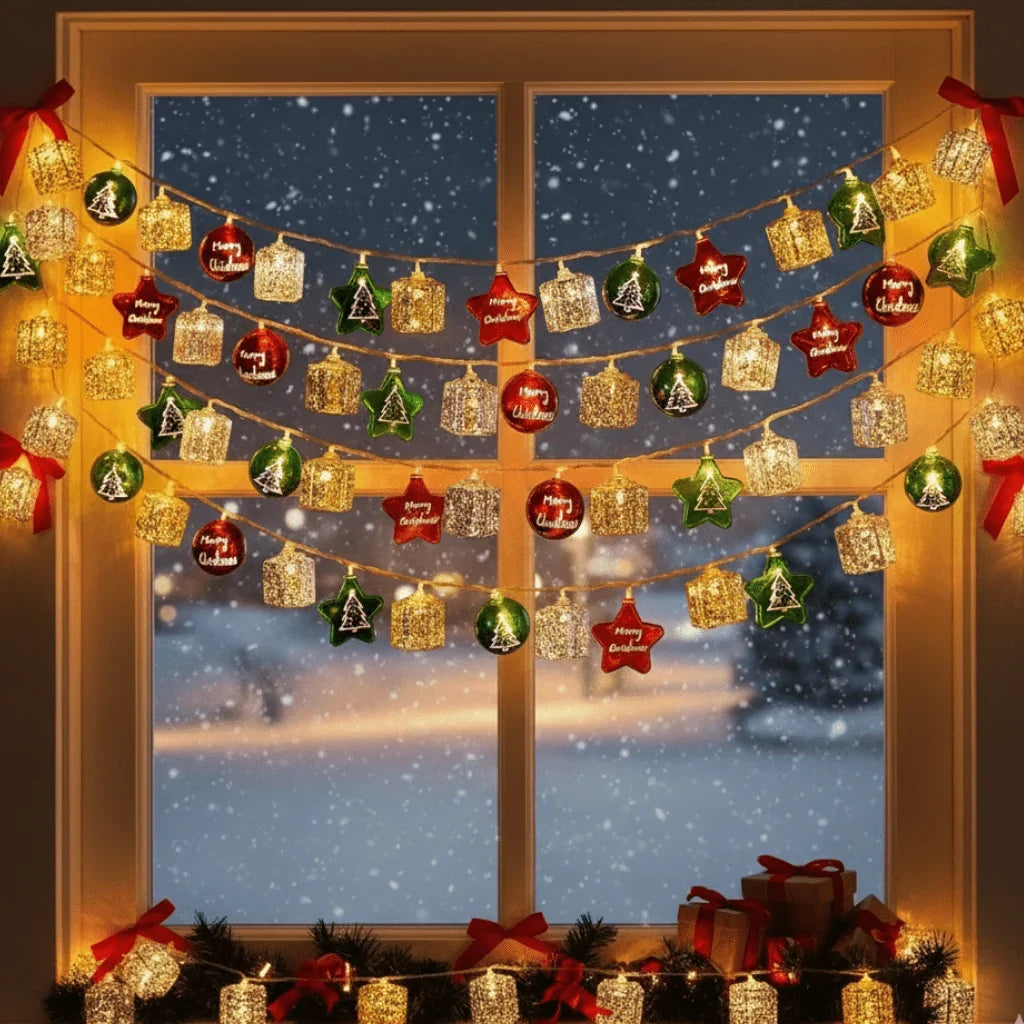 LED String Lights | Battery-Operated & Flexible Wire | Warm White