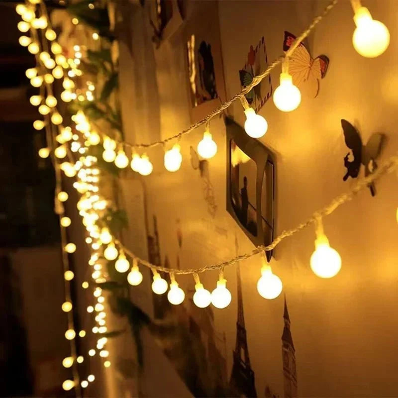 LED String Lights | Battery-Operated & Flexible Wire | Warm White
