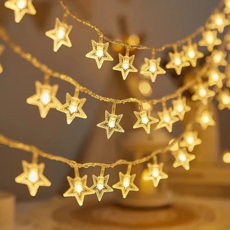 LED String Lights | Battery-Operated & Flexible Wire | Warm White