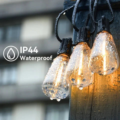 LED String Lights | Vintage Globe Warm White & Weatherproof