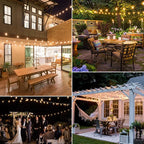 LED String Lights | Vintage Globe Warm White & Weatherproof