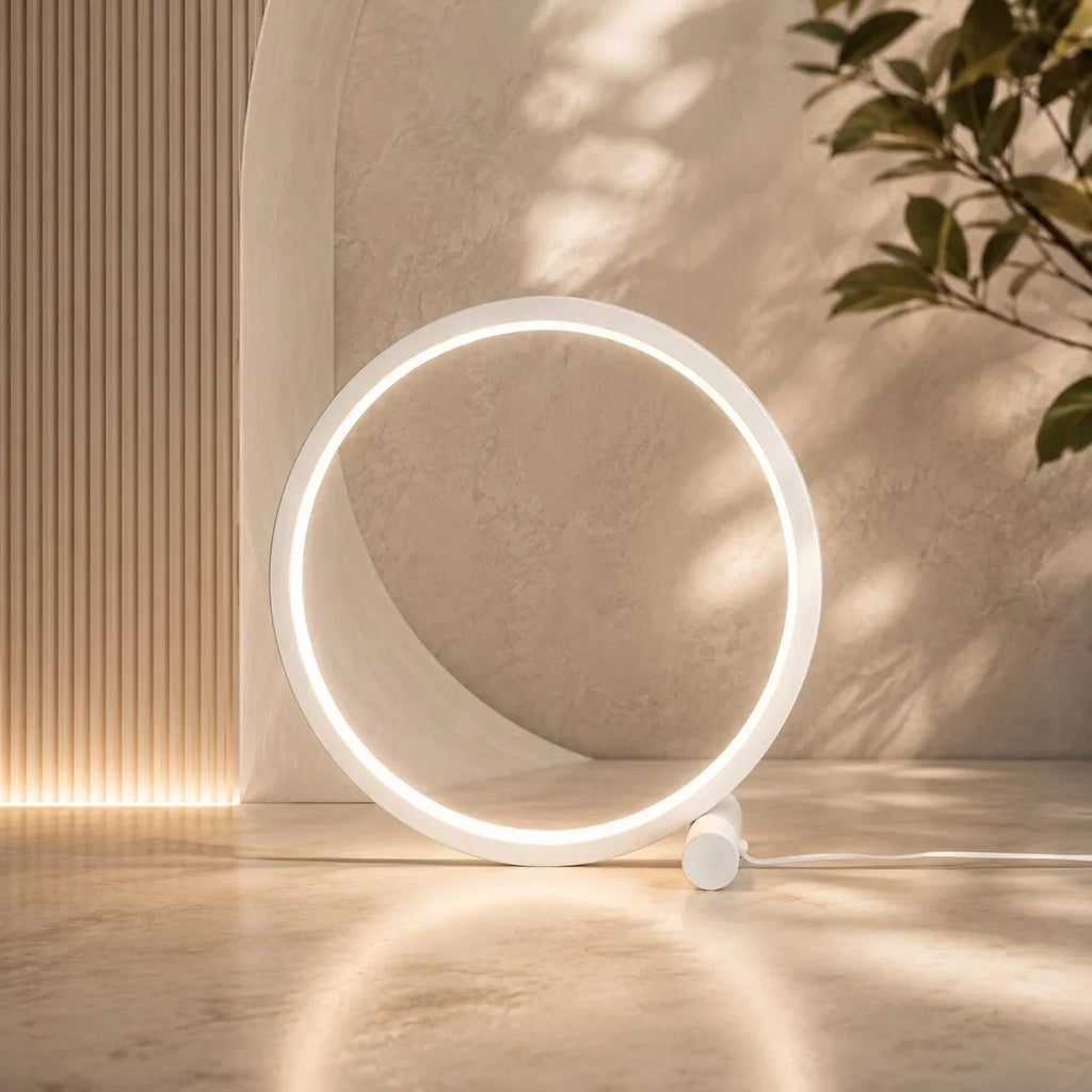 LED Table Lamp | Dimmable Round Minimalist