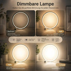 LED Table Lamp | Dimmable Round Minimalist
