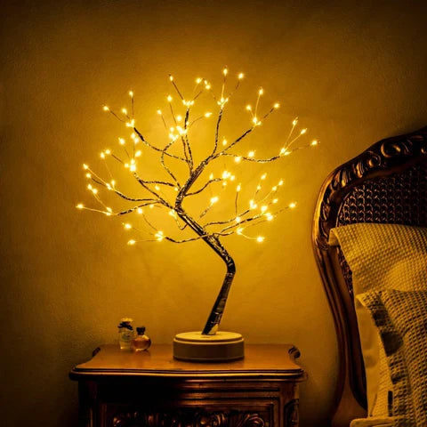 LED Tree Lamp | Bonsai Design & Warm White Light | 45 cm