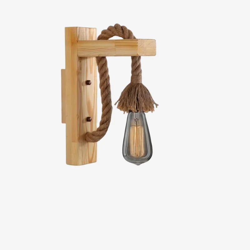 LED Wall Lamp | Walnut Wood Finish & Wall-Mounted