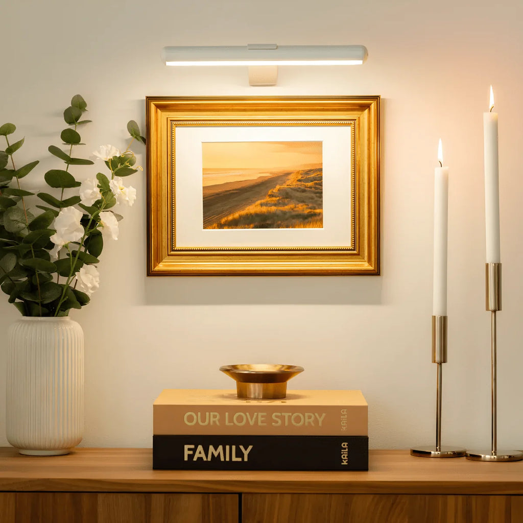 LED Wall Lamp | Wireless Rechargeable & Dimmable | 360° Rotatable Head