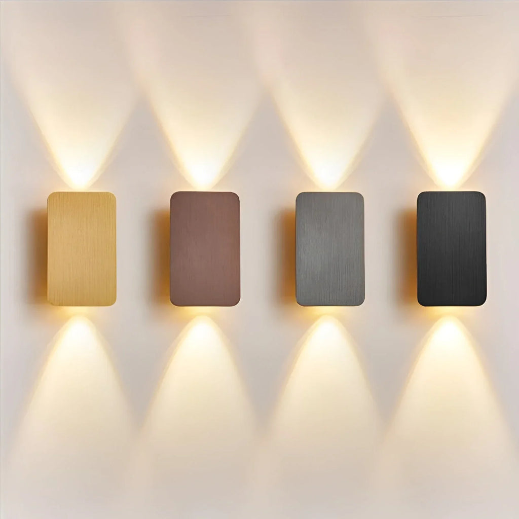 LED Wall Light | Glare-Free Energy-Efficient Aluminum | 200 x 120 mm