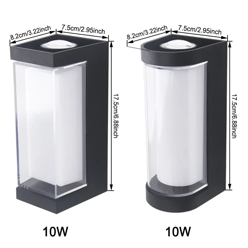 LED Wall Light | Up & Down Lighting & IP65 Waterproof | 10W