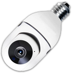 Light Bulb Camera | 2MP Night Vision & Two-Way Audio
