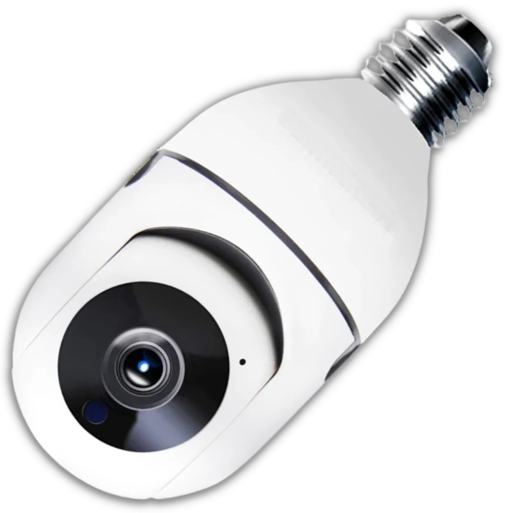 Light Bulb Camera | 2MP Night Vision & Two-Way Audio