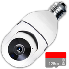 Light Bulb Camera | 2MP Night Vision & Two-Way Audio