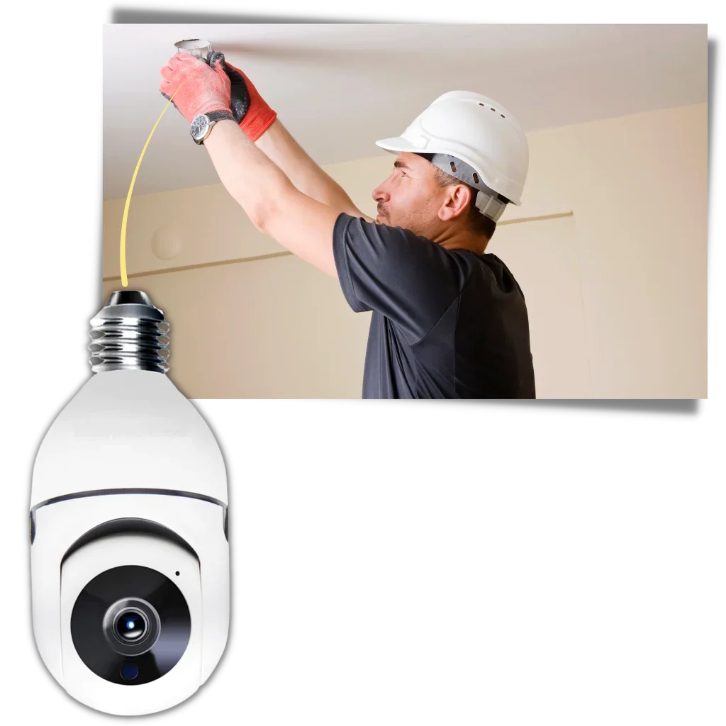 Light Bulb Camera | 2MP Night Vision & Two-Way Audio