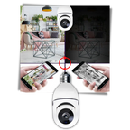 Light Bulb Camera | 2MP Night Vision & Two-Way Audio