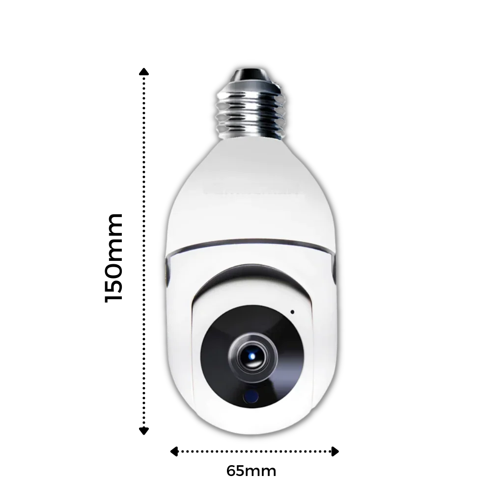 Light Bulb Camera | 2MP Night Vision & Two-Way Audio