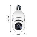 Light Bulb Camera | 2MP Night Vision & Two-Way Audio