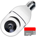 Light Bulb Camera | 2MP Night Vision & Two-Way Audio
