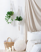 Macrame Plant Hangers | Handmade 100% Cotton | Set of 4