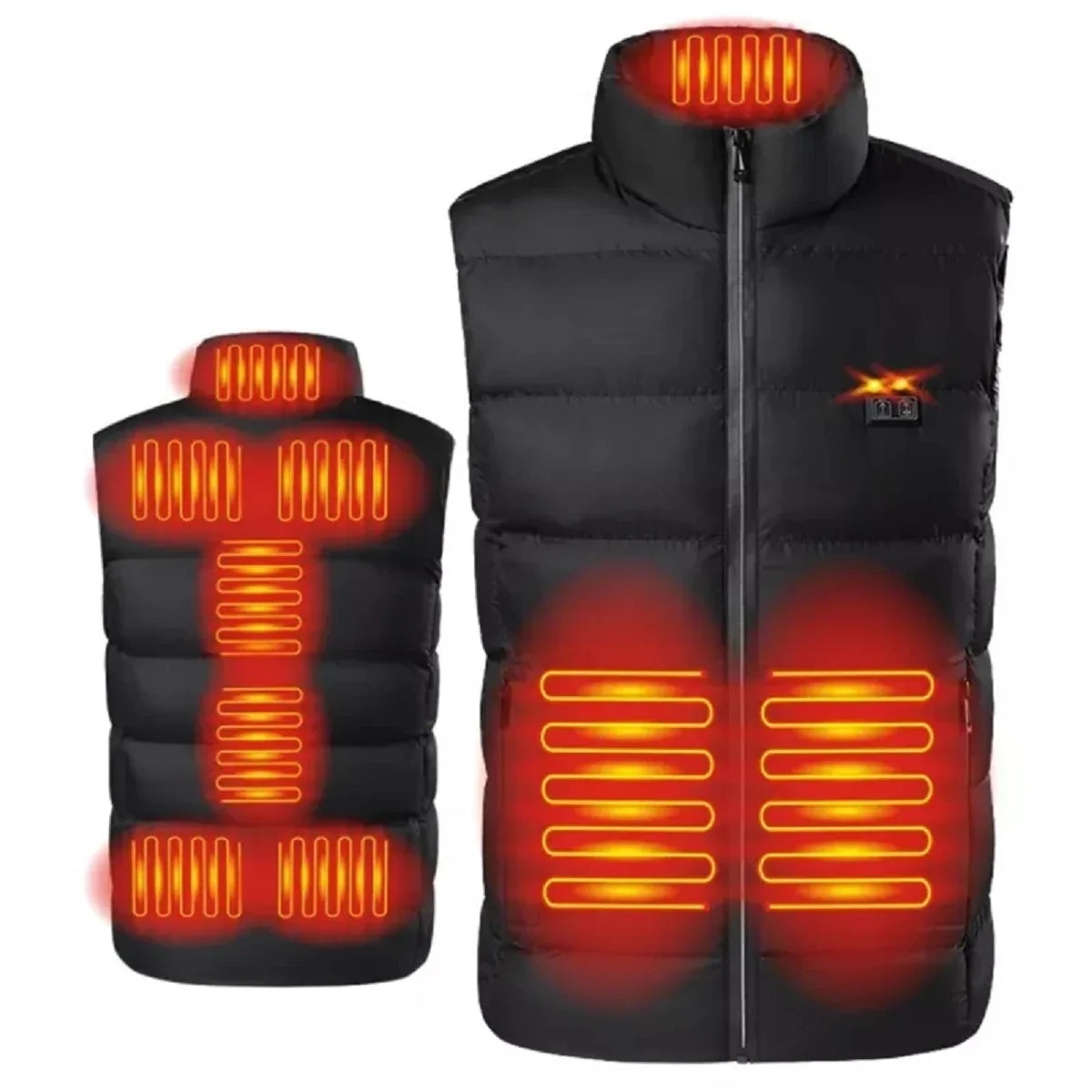 Men's Heated Vest | 9-Zone Heating & 10,000mAh Battery | Up To 12h Runtime