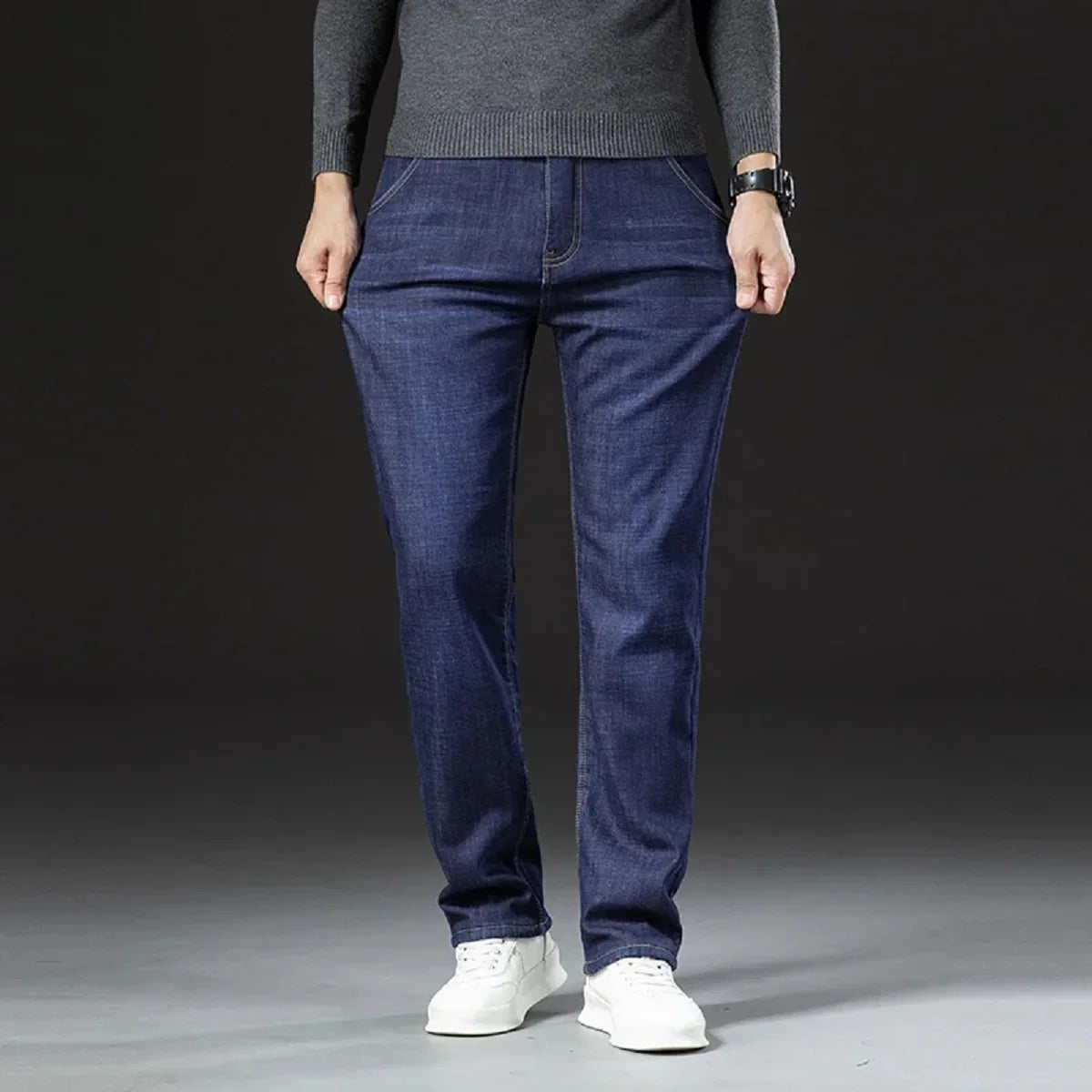 Men's Jeans | Fleece-Lined & Stretch | Slim Fit High Waist