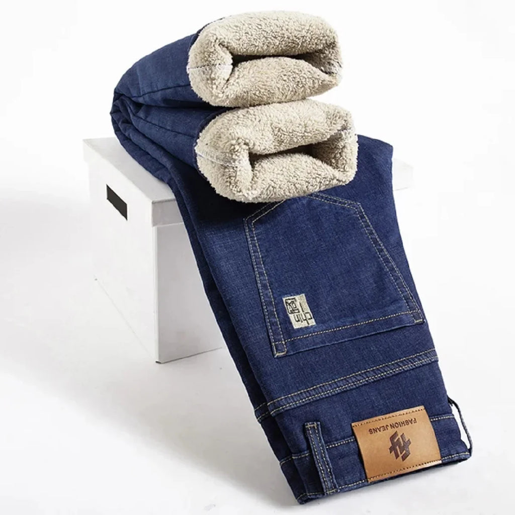 Men's Jeans | Fleece-Lined & Stretch | Slim Fit High Waist