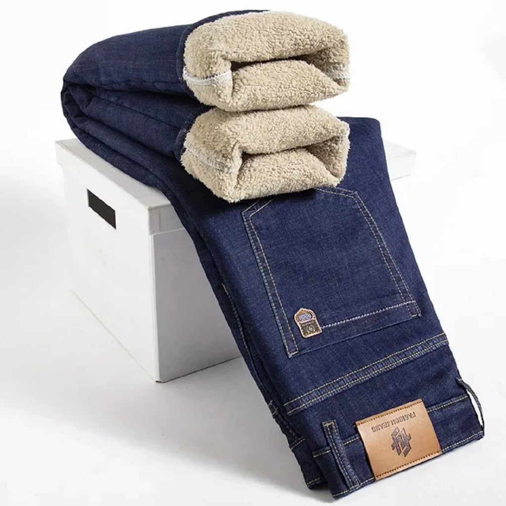 Men's Jeans | Fleece-Lined & Stretch | Slim Fit High Waist